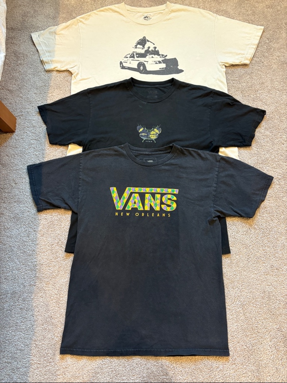 2 Vans T-shirts & 1 Pacsun T-shirt Pack